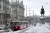 Зима в Вене - центр города под снегом